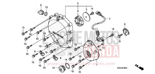 PANNEAU CARTER-MOTEUR D. CB1100AD de 2013